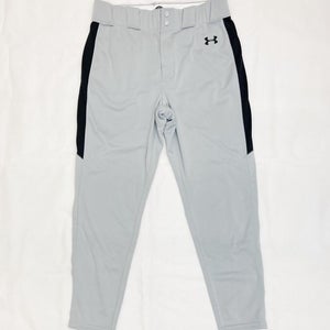 Under Armour Thief Tapered Baseball Game Pant Men's Large Gray Black UB017PM