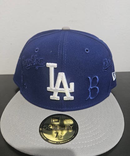 New 5950 DODGERS MULTI LOGO New Era 7½ fitted hat