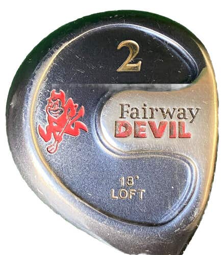 Fairway Devil 2 Wood 13* Stiff Graphite 43.5" Wrap Grip Men's RH Good Condition