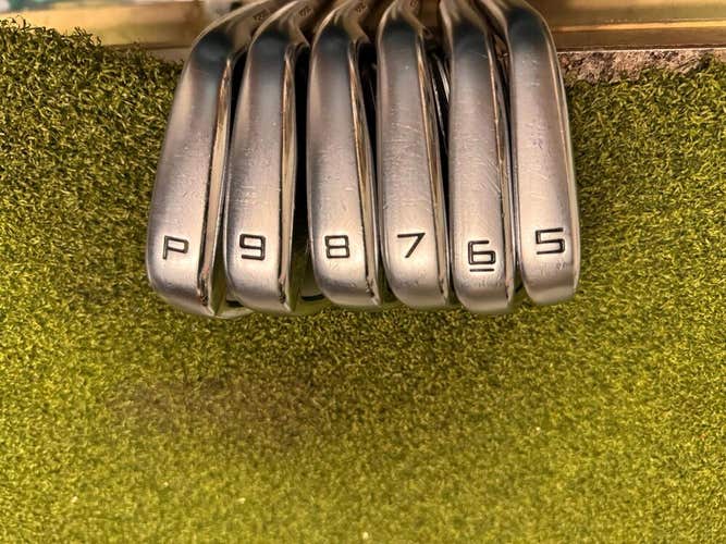 TaylorMade P7MC 5-PW Iron Set, LA Golf A Series High 65 Regular Flex Shafts, RH