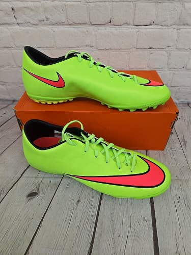 Nike Mercurial Victory V TF Men's Soccer Shoes Electric Green Hyper Punch US 11