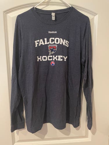 Springfield Falcons Large Long Sleeve Team Issued Shirt Pro Stock