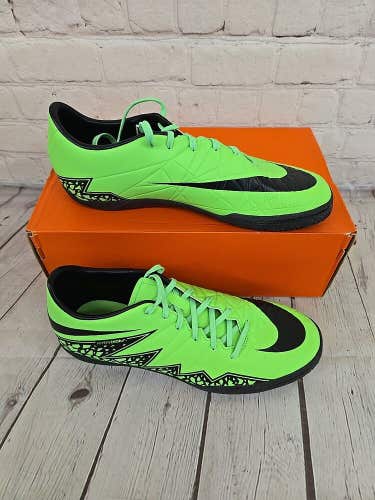Nike Hypervenom Phelon II IC Men's Soccer Cleats Green Strike Black US Size 9.5