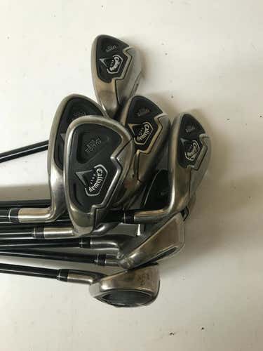 Used Callaway Fusion Wide Sole 4i-pw Regular Flex Graphite Shaft Iron Sets