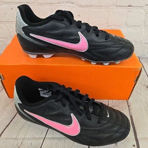 Nike JR Premier 3 FG-R Youth Soccer Cleats Black Rose Silver White US Size 2.5Y