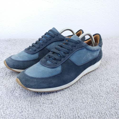 Massimo Dutti Casual Shoes Mens 42 EU Sneakers Blue Suede Lace Up Designer
