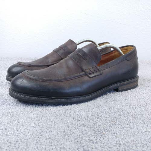 Rodd & Gunn Penny Loafer Mens 43 EU Slip On Brown Leather Dress Shoes