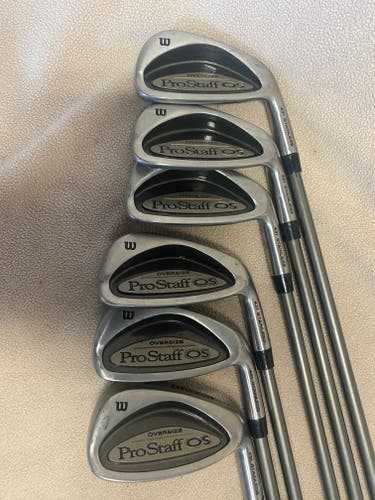 Used Men's Wilson Pro staff OS Right Handed Iron Set 6 Pieces
