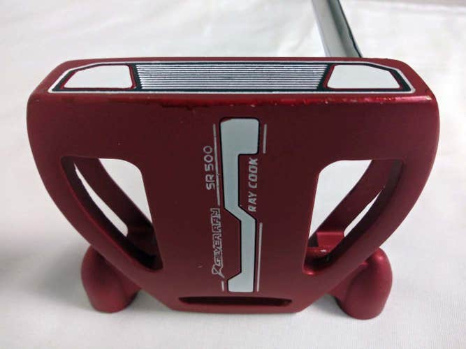 Ray Cook Silver Ray SR500 Putter 35" (Red, Steel, Double Bend Offset) Golf Club