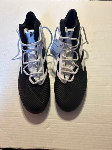 Adidas Freak Carbon Mid Football Cleats Black Silver Art EE7134 Size 14