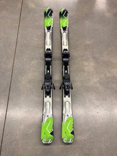 Used Men's K2 AMP 80xti 160 cm All Mountain Skis With Bindings Max Din 10