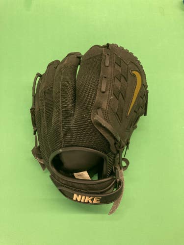 Black Used Kid Pitch (9YO-13YO) Nike Right Hand Throw Softball Glove 11.5"