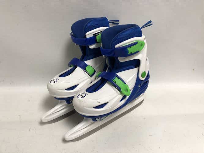 Used Xino Skates Adj 1-4 Adjustable Ice Hockey Skates