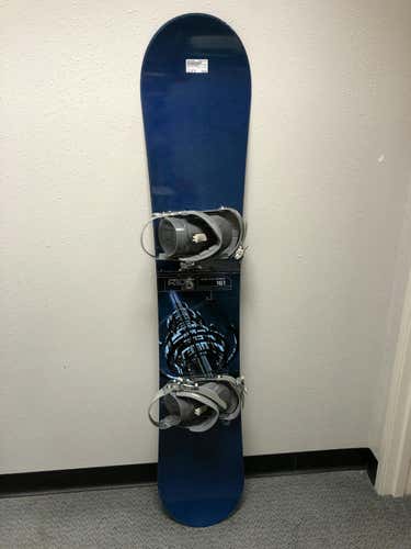 Used Ride Cue Series 161 Cm Mens Snowboard Combo
