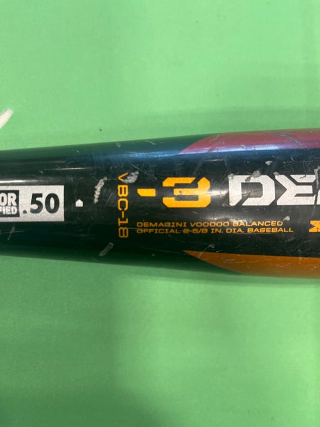 2018 BBCOR Certified DeMarini Voodoo Balanced Hybrid Baseball Bat | 32" - 29 oz (-3)