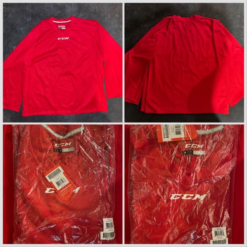 Red CCM 5000 Practice Hockey Jersey Large XL Sizes Available