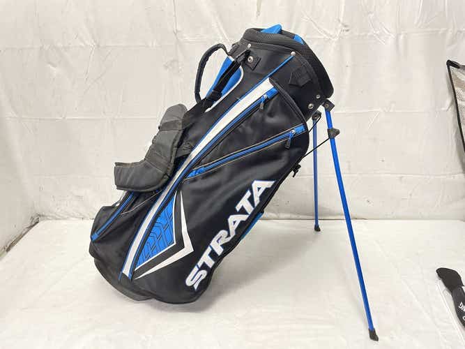 Used Strata Golf 7-way Stand Bag W Rain Hood - Excellent