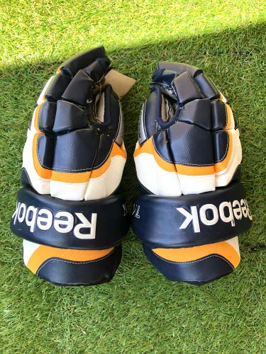 Blue Used Senior Reebok 7K Gloves 14"