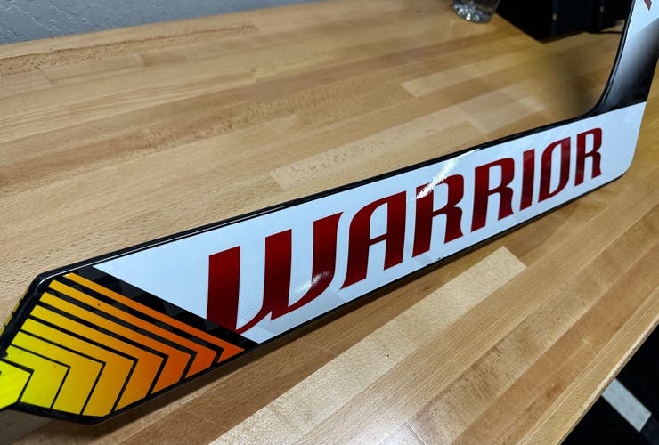 Senior Warrior Ritual V1 Pro + Regular Goalie Stick - White/Red - 26" Paddle
