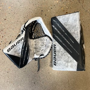 Used Intermediate Bauer Vapor 3X Goalie Glove & Blocker Regular