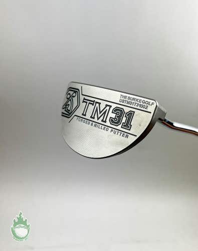 Used Right Handed Burke Golf TM 31 Forged And Milled 34" Putter Steel Golf Club
