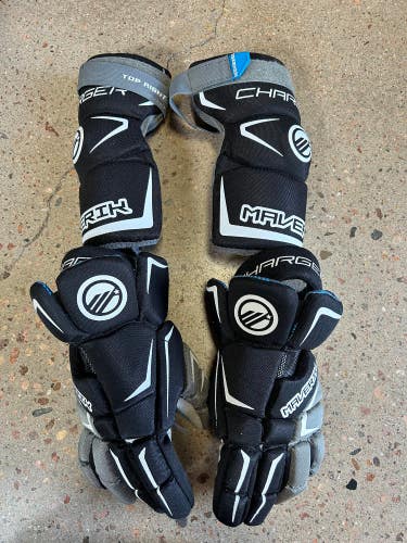 Used Large Adult Maverik Charger Arm Pads + Gloves