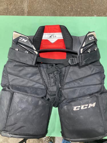 Black Used Intermediate Large CCM e2.9 Hockey Goalie Pants