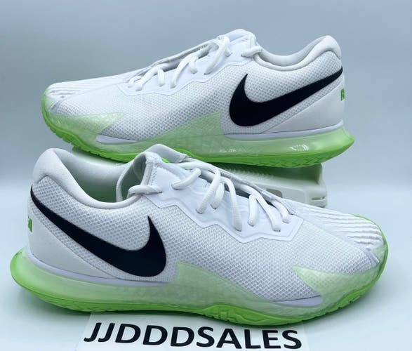 NikeCourt Zoom Vapor Cage 4 Rafa Tennis Shoes Action Green DD1579-105 Men’s 8  New