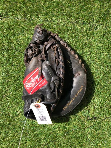 Black Used Rawlings Highlight Series Right Hand Throw Catcher's Baseball Glove 31.5"