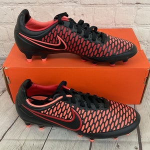 Nike Magista Orden FG Women's Soccer Cleats Black Bright Mango Action Red US 7