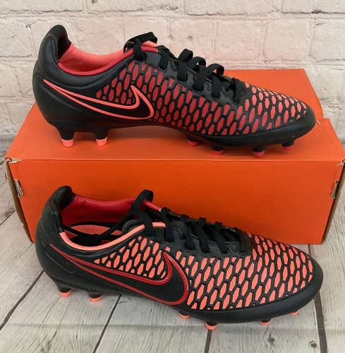 Nike Magista Orden FG Women's Soccer Cleats Black Bright Mango Action Red US 7