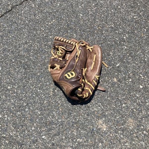 Brown Used Wilson  Optima Right Hand Throw Infield Baseball Glove 11.5"