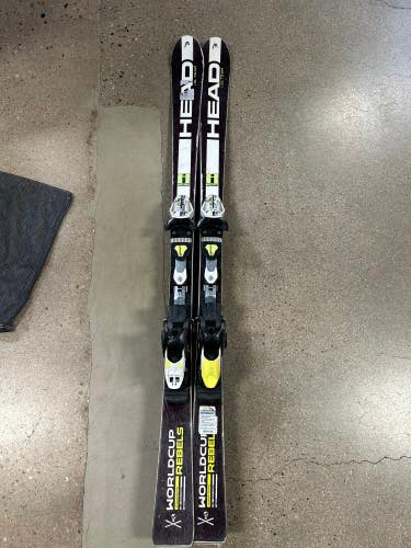 Used HEAD World Cup Rebels i.SL Team 146 cm All Mountain Skis With Bindings Max Din 11