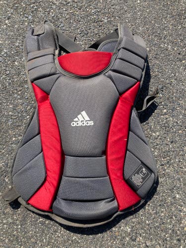 Red Used Intermediate Adidas Catcher's Chest Protector