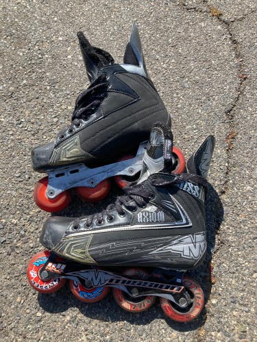 Used Senior Mission Axiom A3 Inline Skates Wide Width Size 8