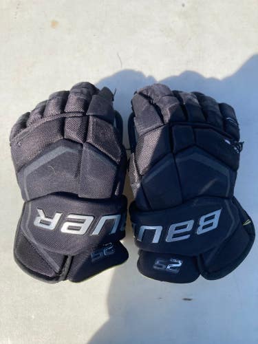 Black Used Senior Bauer Supreme 2S Gloves 13"