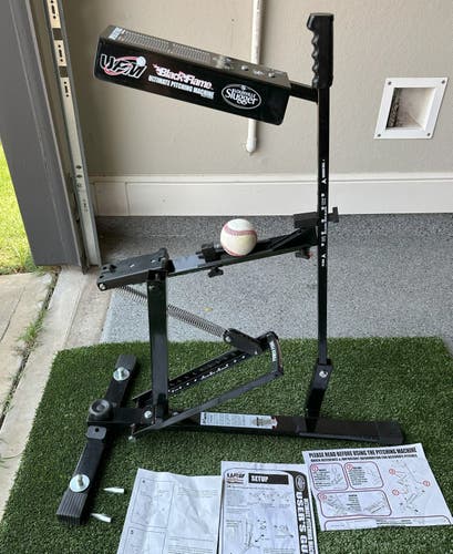 Louisville Slugger BLACK FLAME ULTIMATE Pitching Machine for Baseball & Softball