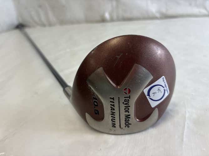 Used Taylormade Titanium 10.5 Degree Regular Flex Graphite Shaft Golf Driver 45"