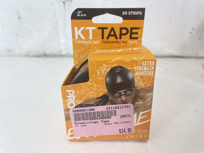 New Kt Tape Pro Extreme Tape 20 Strips - Jet Black