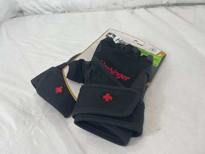New Harbinger Pro Wrist Wrap Strength Gloves Lg Exercise & Fitness Gloves