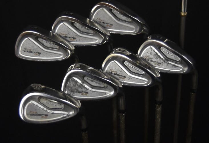 KING COBRA SS GOLF SET 4-6, 8-9 IRONS, P & 55° WEDGE, 5 WOOD: 6I- 38", NEW GRIPS