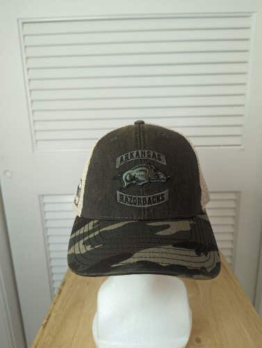 NWT Arkansas Razorbacks Top Of The World Operation Hattrick Mesh Snapback Hat