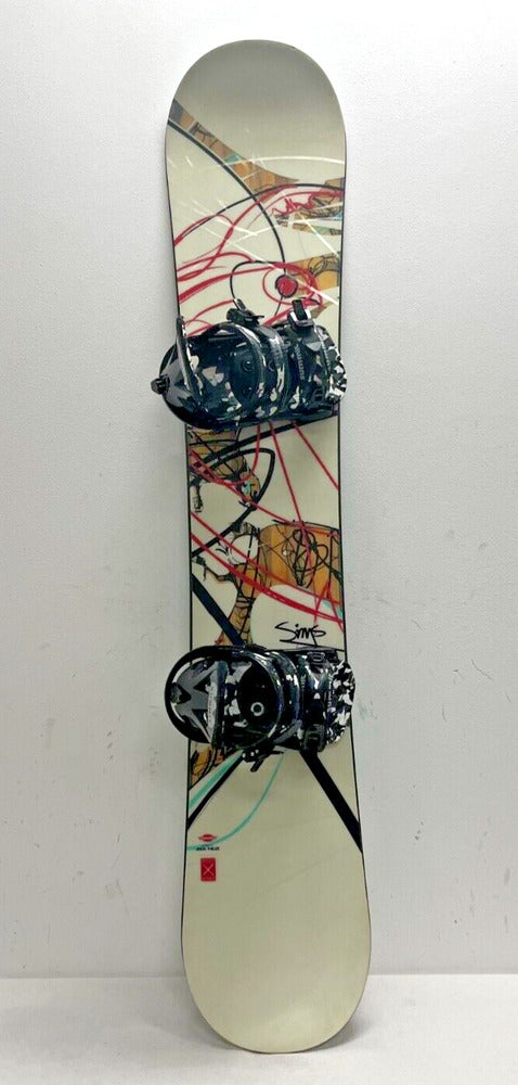 SIMS - キレイ！SIMS シムス ボード152cm FLOWフロー ビンディング セット SIMS】スノーボード 152cm SIMS - キレイ！SIMS シムス ボード