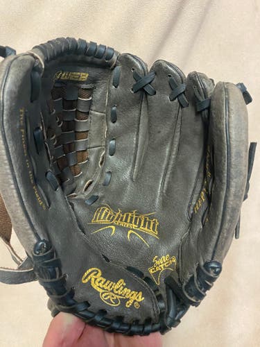 Used Right Hand Throw Rawlings Outfield Highlight Series Baseball Glove 12"