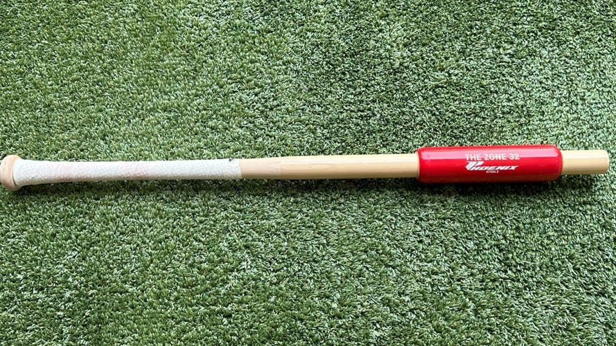 The Zone Wood Trainer Bat - Red Barrel - 32" (-14) w/ engraving 'Papichulo #4'