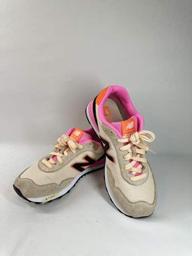 #1843 New Balance Women’s Tan Pink Orange Black  Running Shoes Size 8~WL515BS3