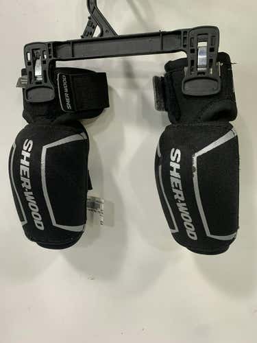 Used Sher-wood M60 Md Hockey Elbow Pads