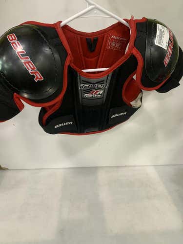 Used Bauer Jr 19 Towes Sm Hockey Shoulder Pads