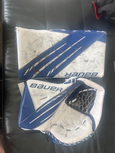 Used  Bauer Regular Vapor 3X Glove And blocker Set