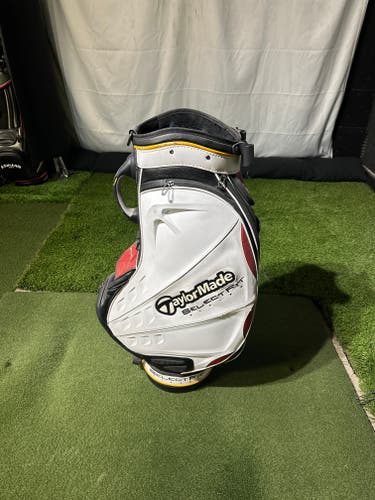 Taylormade Select Fit Staff Golf Bag (No Shoulder Strap) White/Red/Black